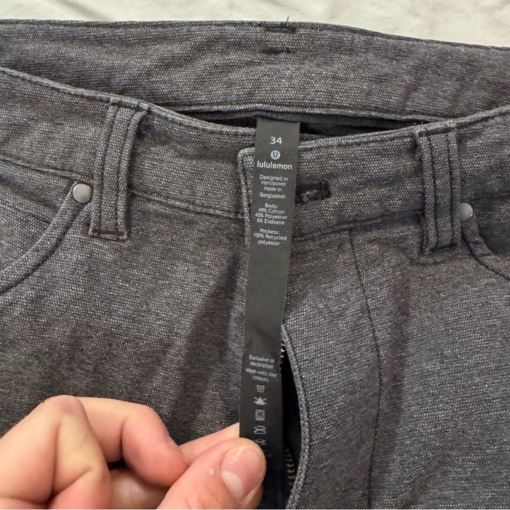 lululemon athletica Gray Men's Pants 34 waist great condition